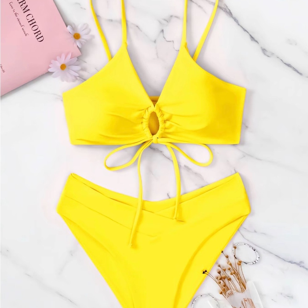 Bright Yellow Bikini Set